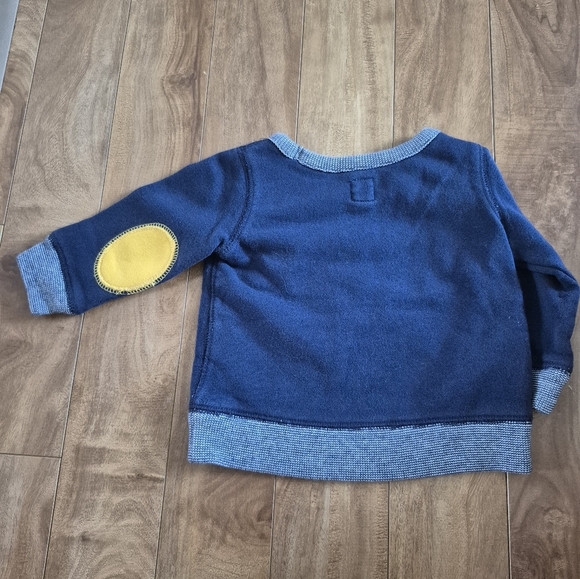 Gap Boy's Navy Sweater With Multicolor Anchor – Size 6–12 Months - Picture 2 of 3